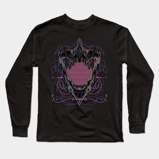 skull art Long Sleeve T-Shirt by SHINIGAMII